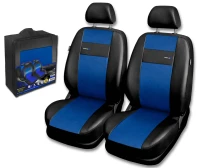 Pokrowce samochodowe lexus gs X-Line eko-skóra niebieskie fotele przednie 1+1