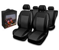 Pokrowce samochodowe fiat croma Comfort eko-skóra szary