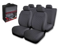 Pokrowce samochodowe kia rio Modern eko-skóra szare