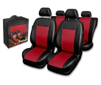 Pokrowce samochodowe mazda 3 Comfort eko-skóra czerwony