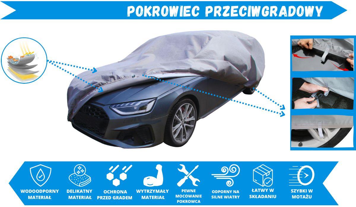 Pokrowce przeciwgradowe wyróżniają się sprawdzonymi i skutecznymi właściwościami ochronnymi