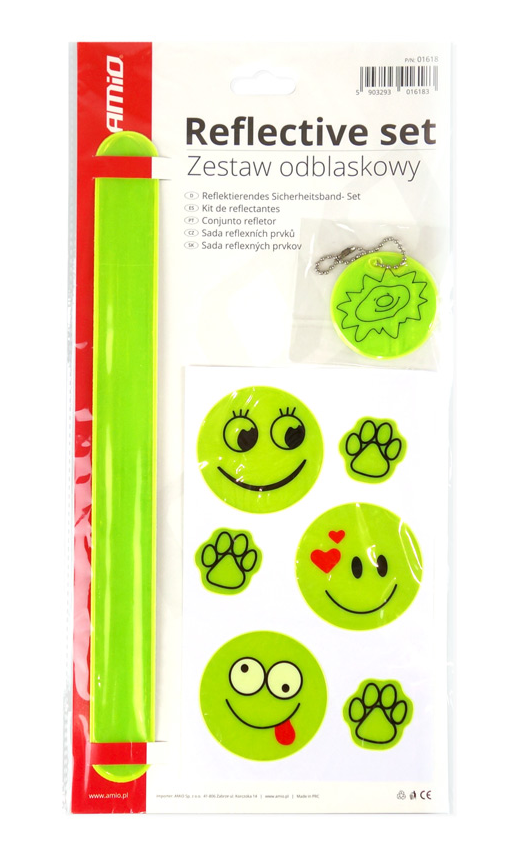 Zestaw odblaskowy gadżety odblaski dla dzieci