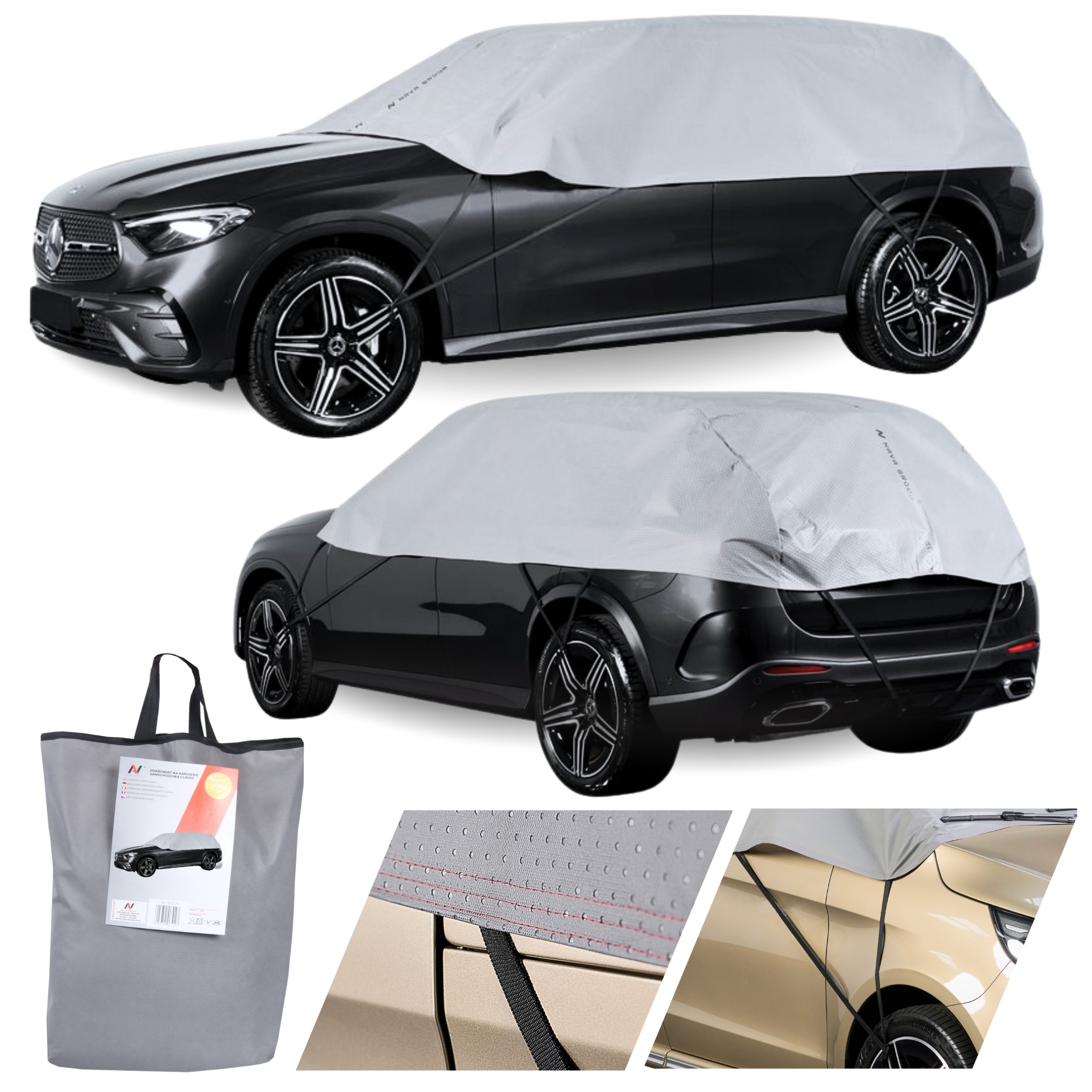 Pokrowiec Półpokrowiec na Samochód SUV M Exclusive Mocny Miękki UV