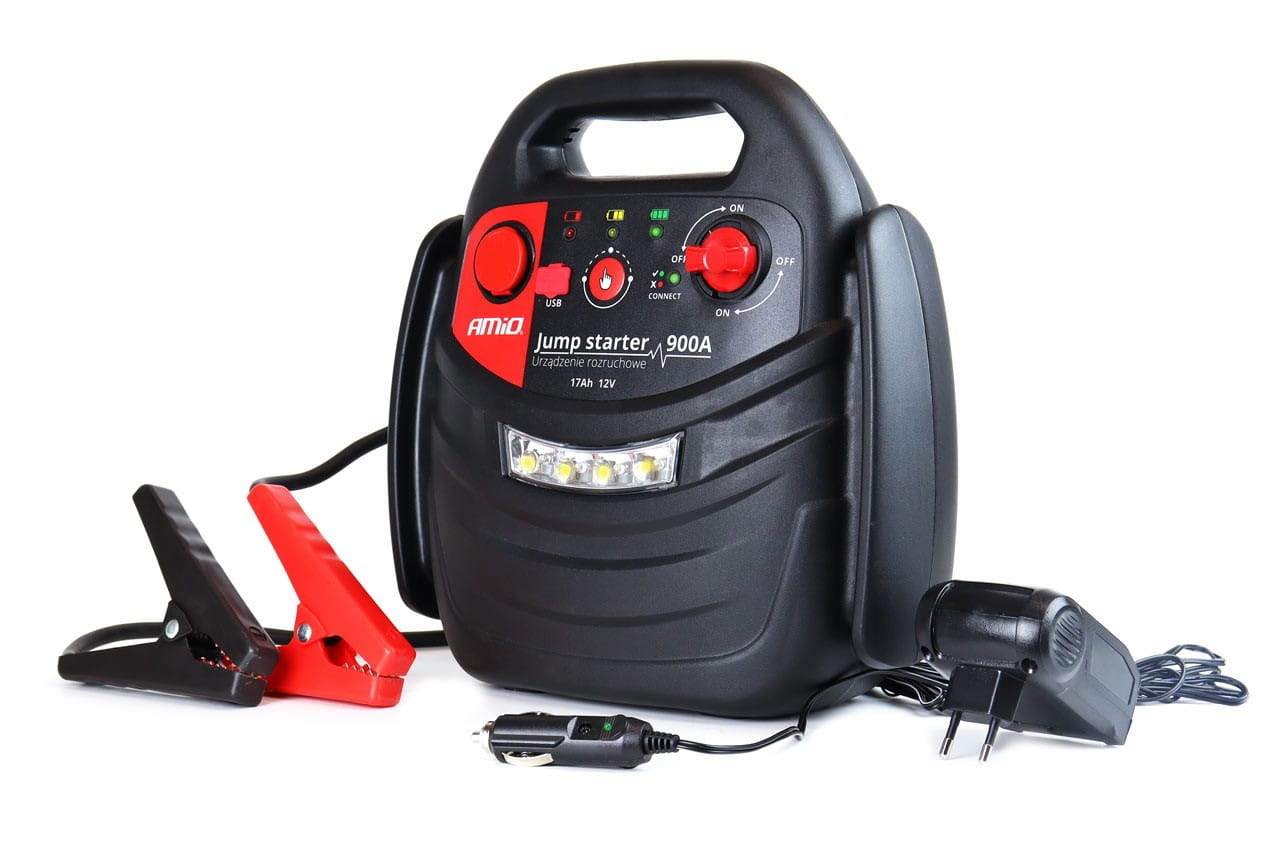 Urządzenie rozruchowe AMiO 4 w 1, 12V 17Ah 900A JS01