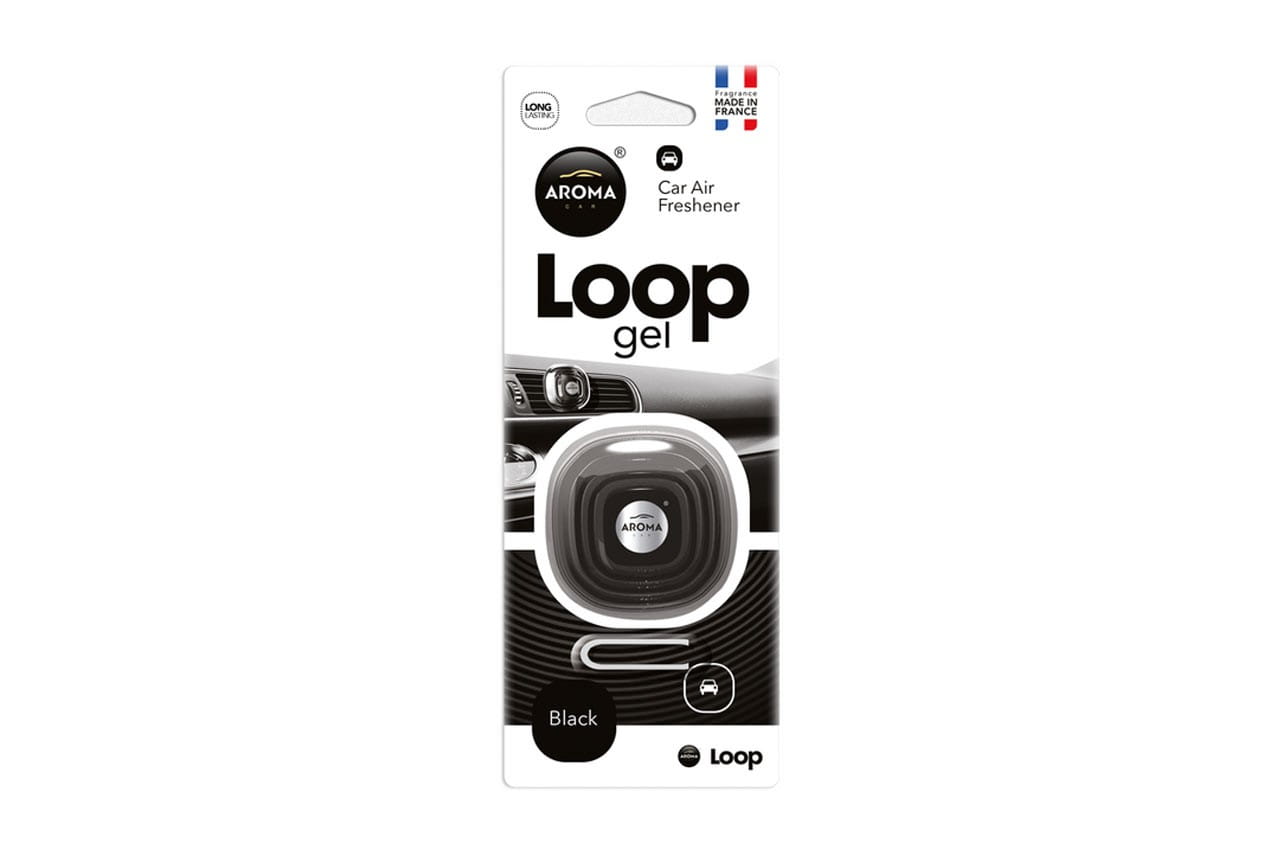 Odświeżacz powietrza aroma car loop - black
