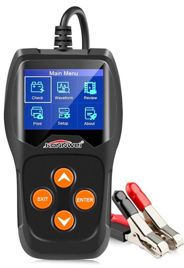 Tester do akumulatorów baterii 12v konnwei kw600 pl