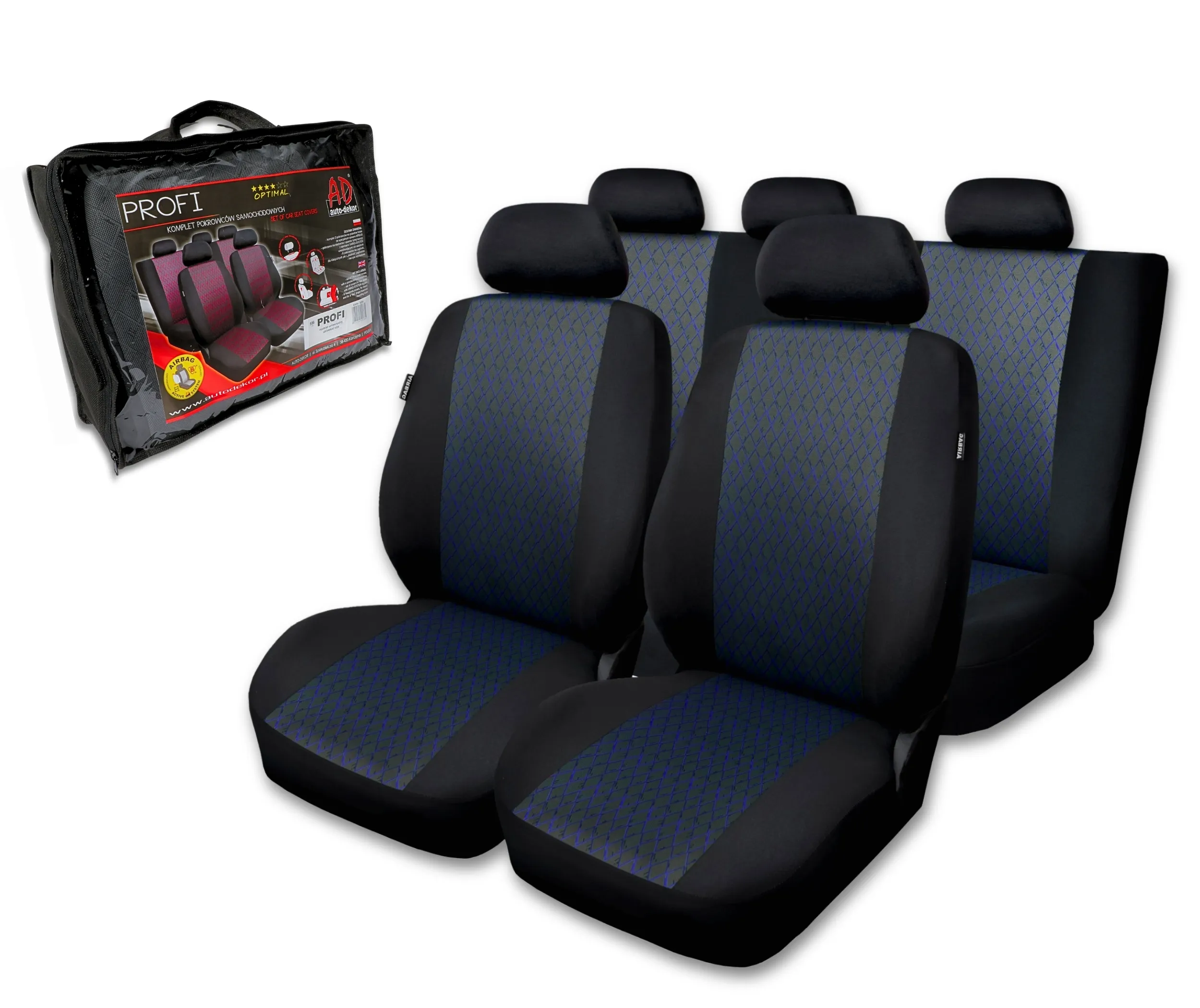 Pokrowce samochodowe peugeot 5008 Profi niebieskie