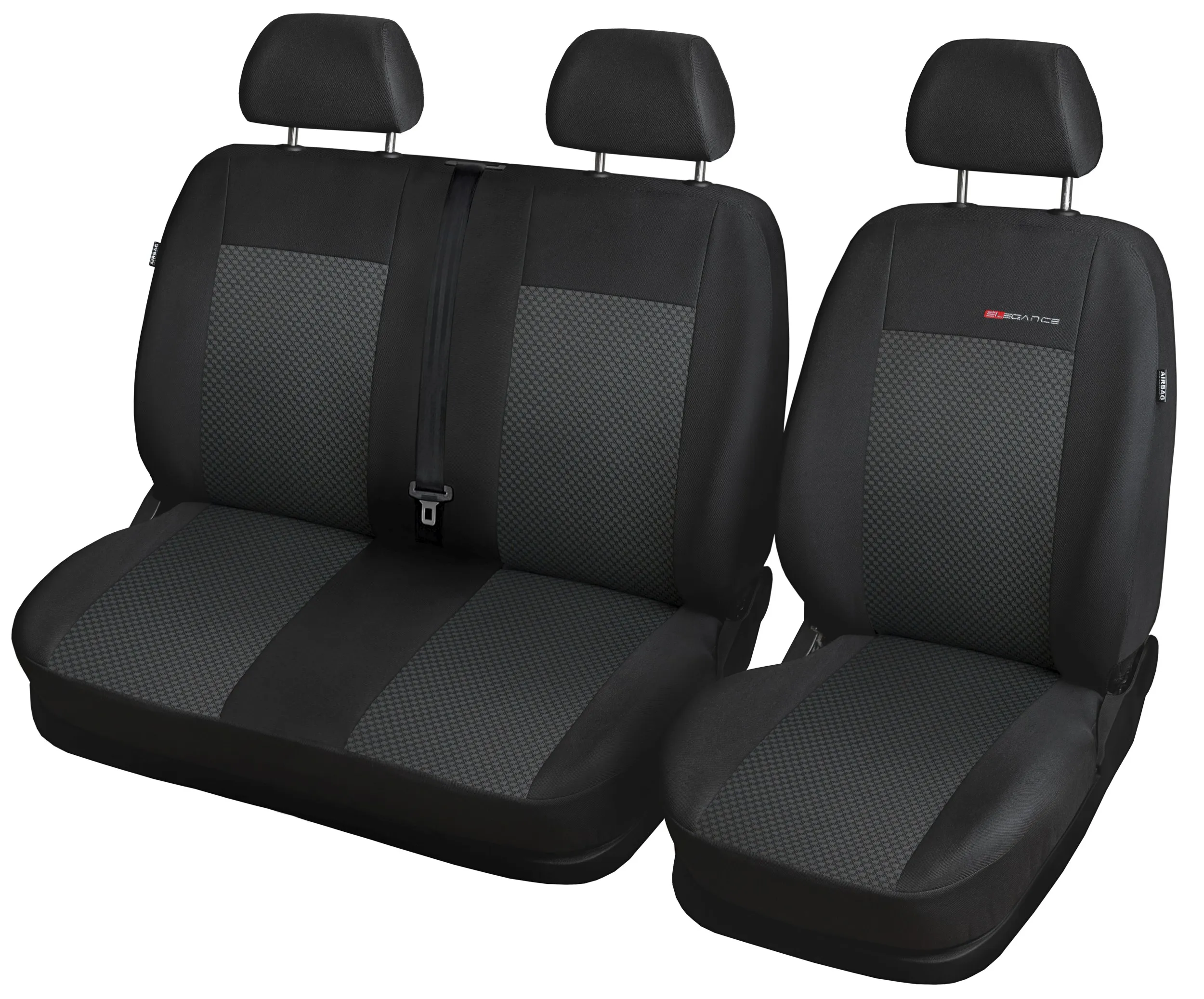 Pokrowce samochodowe szyte na wymiar 2+1 Elegance Renault Master IV od 2010 r./Opel Movano B od 2010 r.