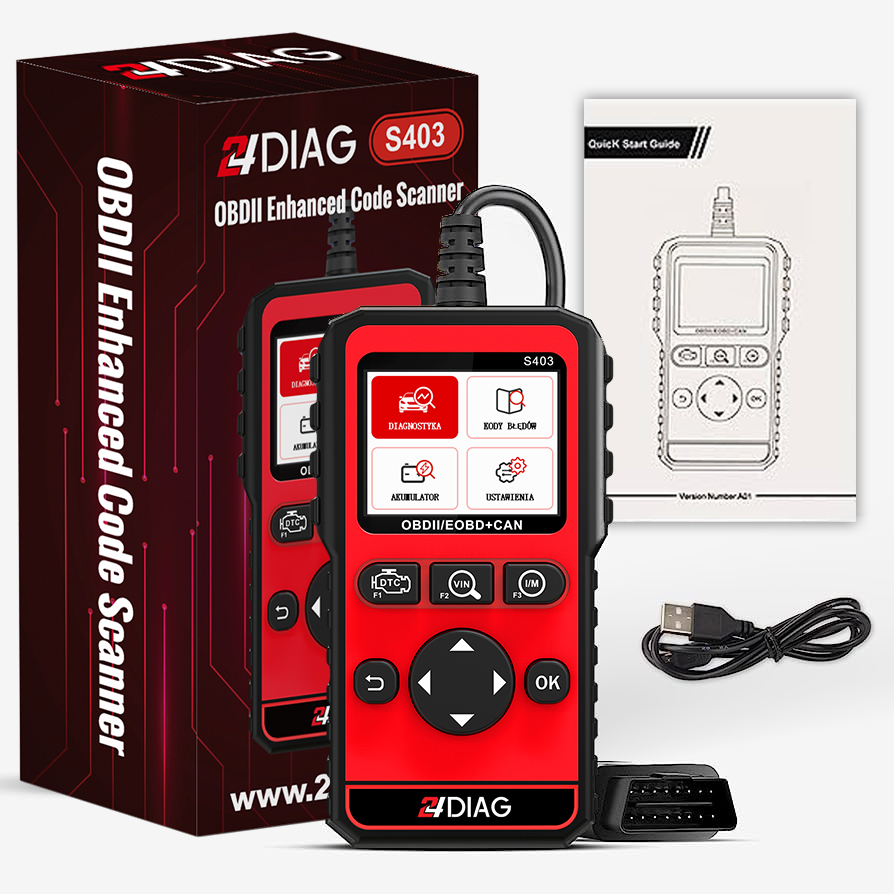 Komputer interfejs diagnostyczny obd2 uniwersalny 24diag s403